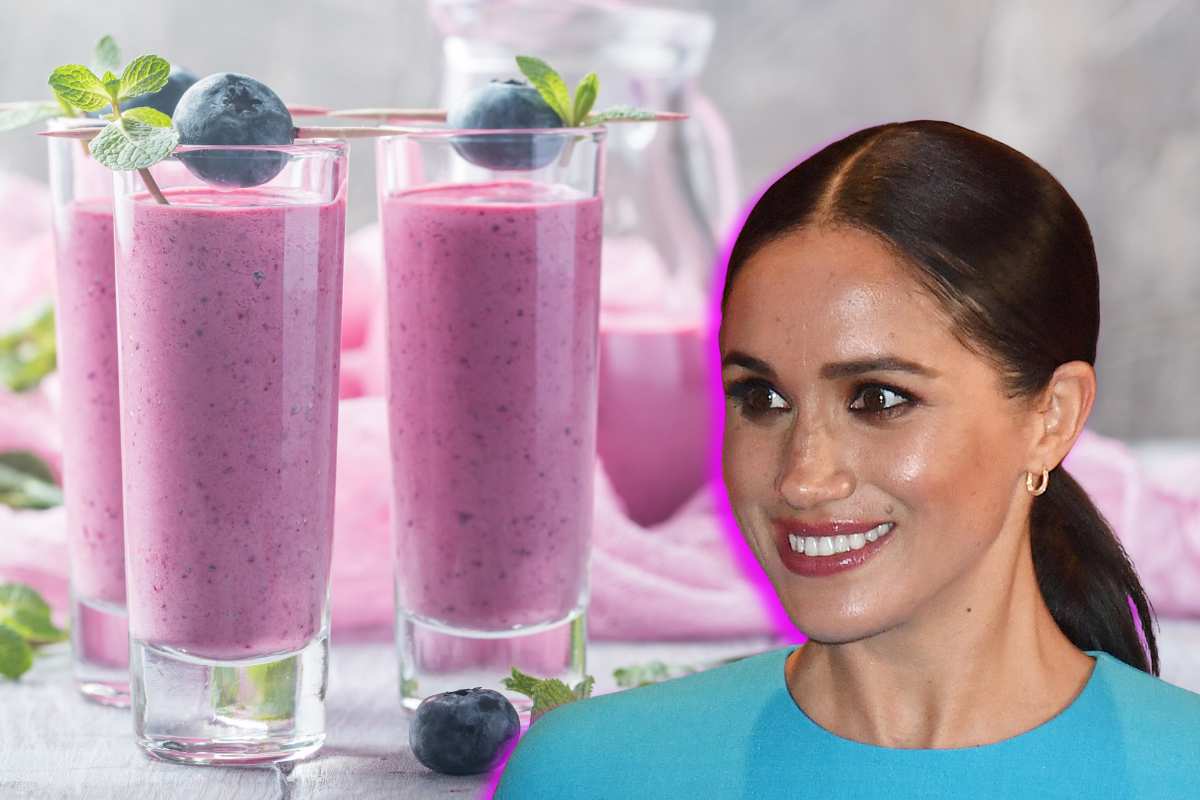 smoothie ai mirtilli e Meghan Markle
